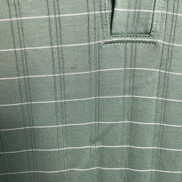 Nike Dri Fit Polo Shirt Mens XL Green Tiger Woods Collection Short Sleeve Check - Picture 4 of 9